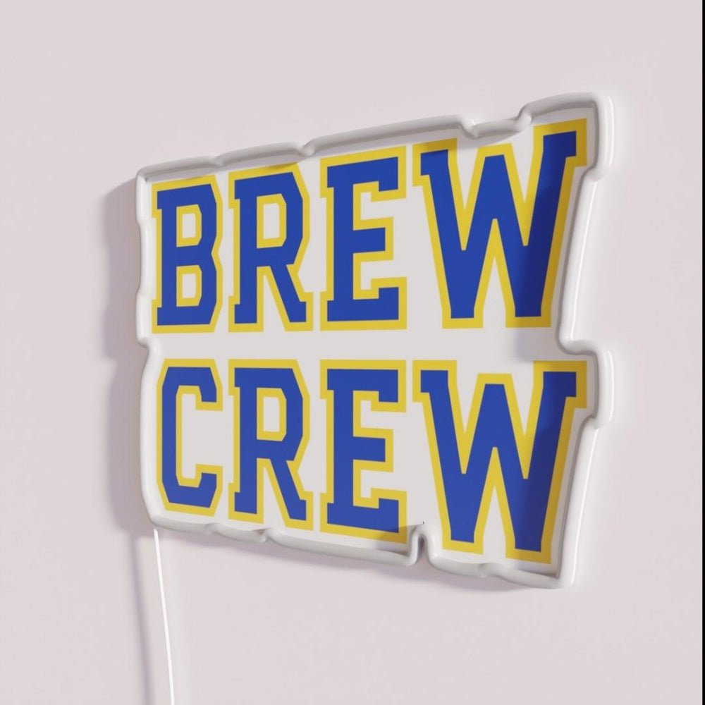 Brew Crew White 3 Rgb Led Neon Sign - Shineneon