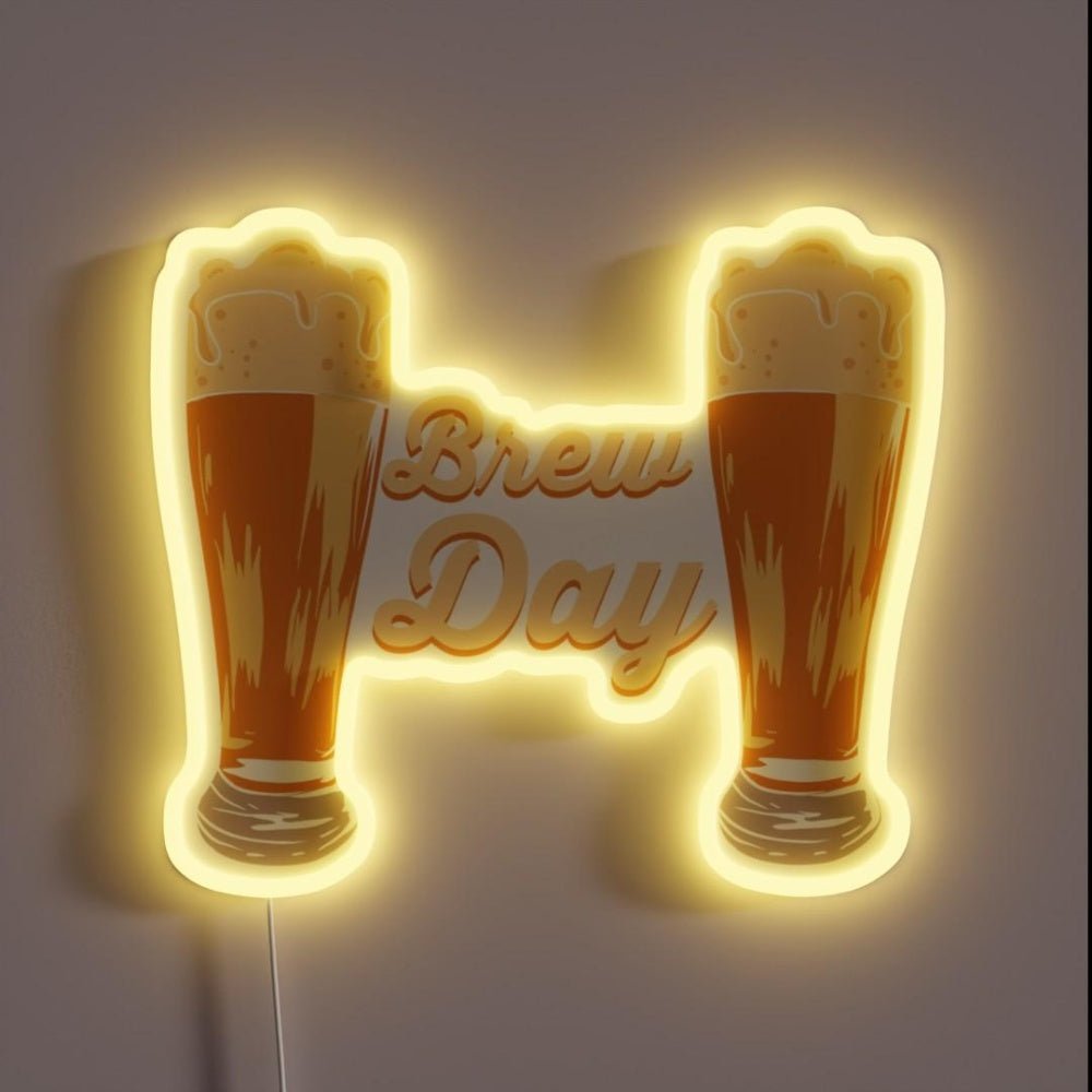 Brew Day Homebrewers And Beer Makers Rgb Led Neon Sign - Shineneon