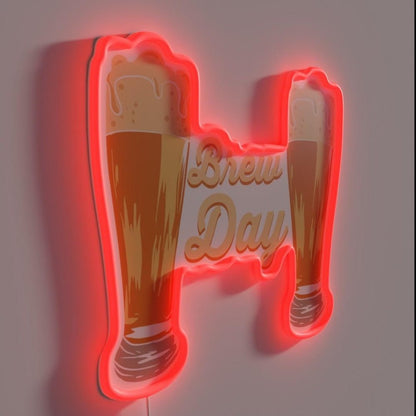 Brew Day Homebrewers And Beer Makers Rgb Led Neon Sign - Shineneon