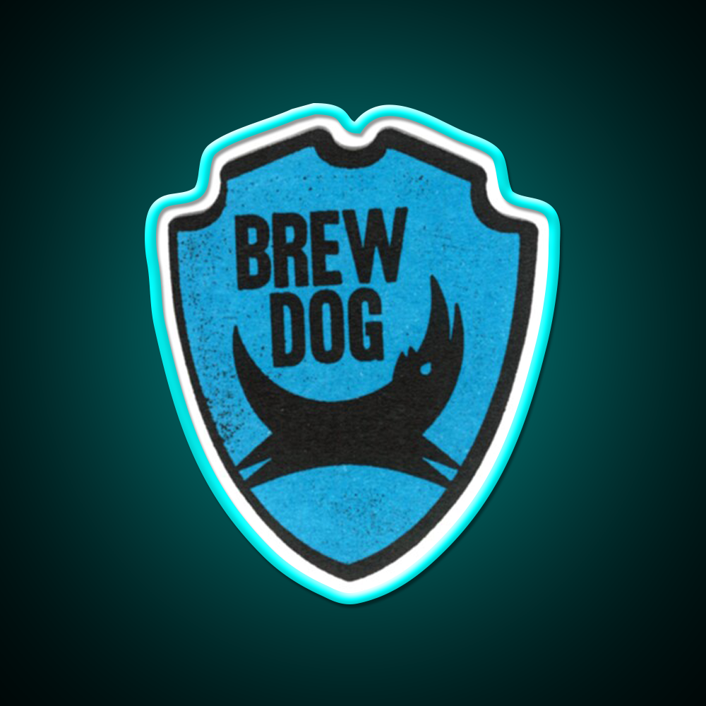 Brew Dog Logos Beer Bar Decor Led Neon Sign Rgb Color - Size and dimension reference