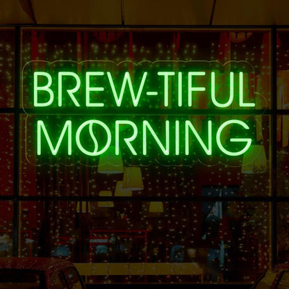 Brew-Tiful Morning Coffee Led Neon Sign | Shineneon