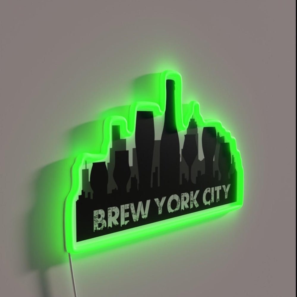 Brew York City Rgb Led Neon Sign - Shineneon