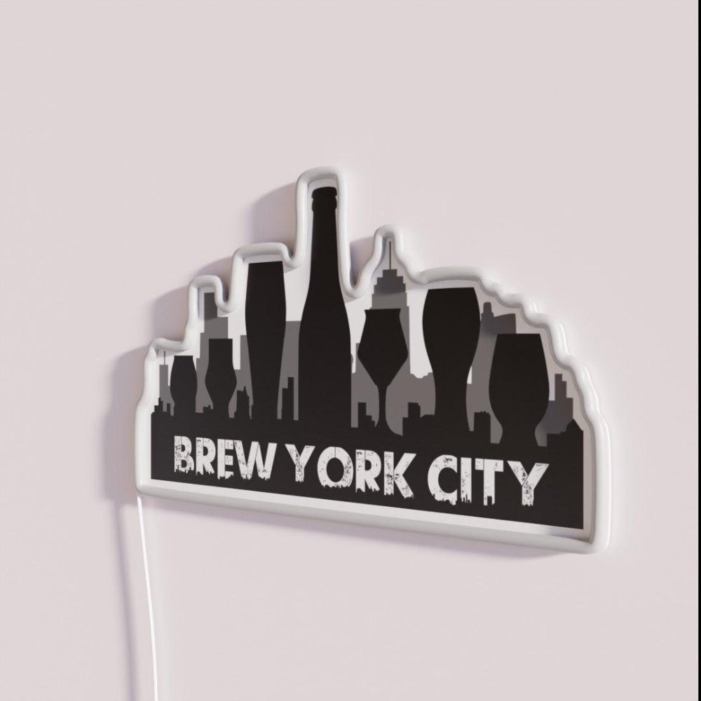 Brew York City Rgb Led Neon Sign - Shineneon