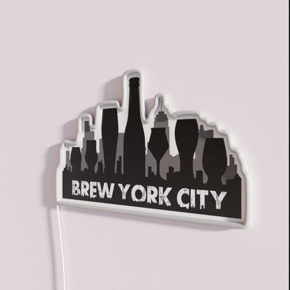 Brew York City Rgb Led Neon Sign - Shineneon