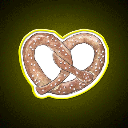 Brezel D Sseldorf Leads Umlaut Blog Snack Food Led Neon Sign Rgb Color - Custom LED neon sign front view