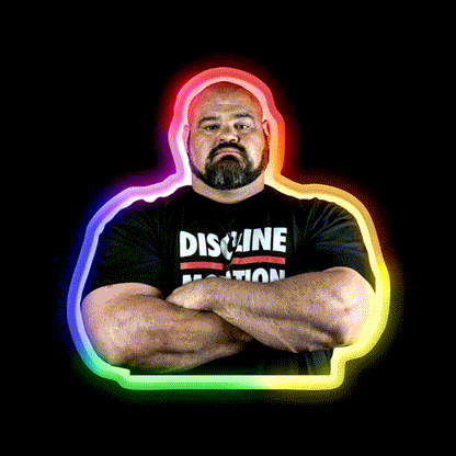 Brian Shaw C Photography Gym Fitness Led Neon Sign Rgb Color - LED neon sign close-up detail