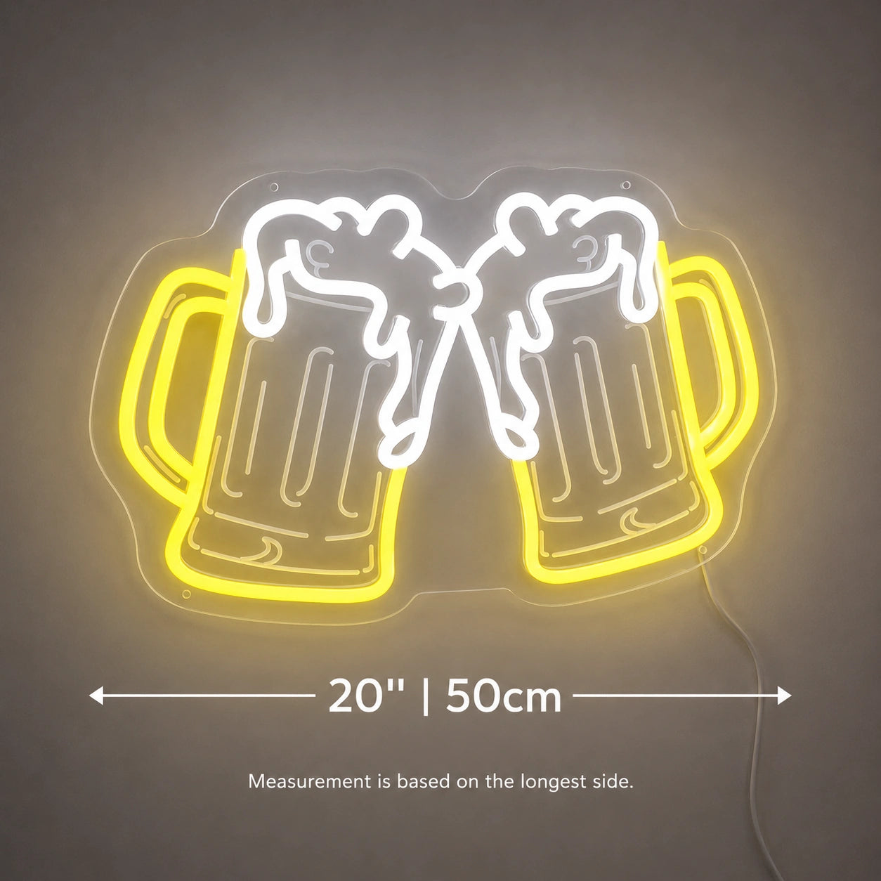 Brick Beer Mugs Neon Sign LED Neon Sign size image