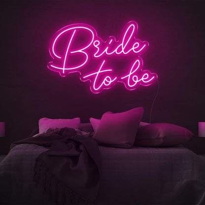 Bride To Be Bright Yellow Led Neon Sign For Bedroom Wedding Decor | Shineneon