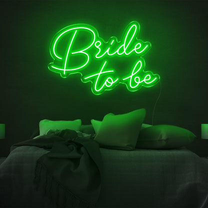 Bride To Be Bright Yellow Led Neon Sign For Bedroom Wedding Decor | Shineneon