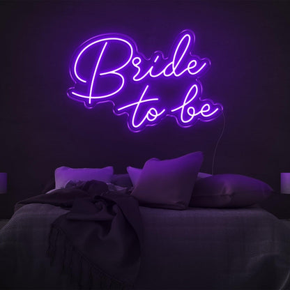 Bride To Be Bright Yellow Led Neon Sign For Bedroom Wedding Decor | Shineneon