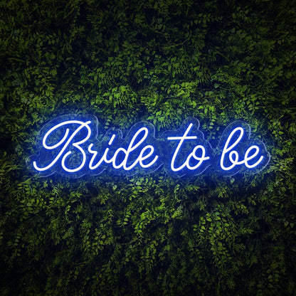 Bride To Be White Elegant Script Led Neon Sign For Wedding Party Decor | Shineneon