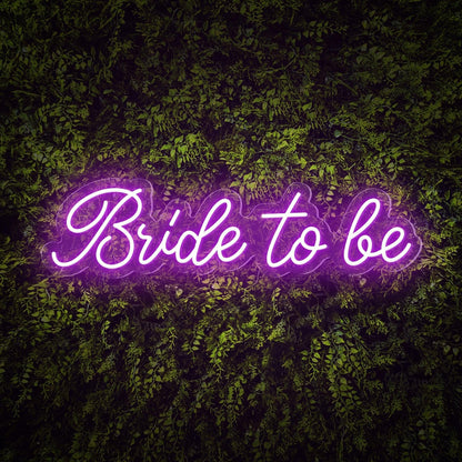 Bride To Be White Elegant Script Led Neon Sign For Wedding Party Decor | Shineneon