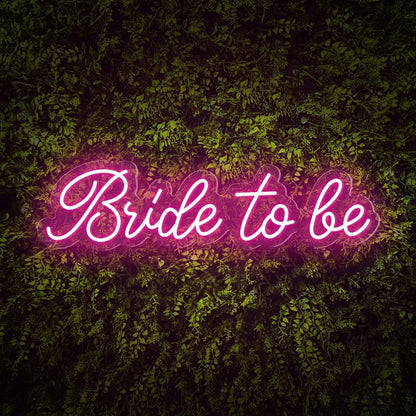 Bride To Be White Elegant Script Led Neon Sign For Wedding Party Decor | Shineneon
