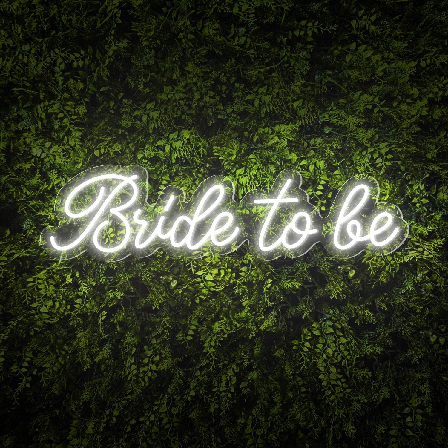 Bride To Be White Elegant Script Led Neon Sign For Wedding Party Decor | Shineneon