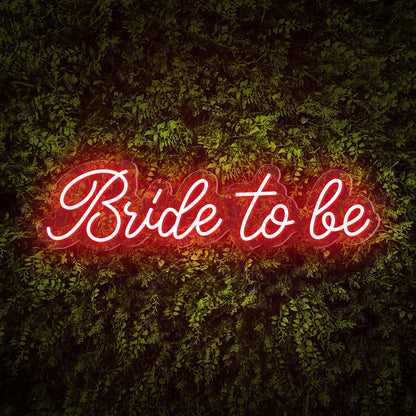 Bride To Be White Elegant Script Led Neon Sign For Wedding Party Decor | Shineneon