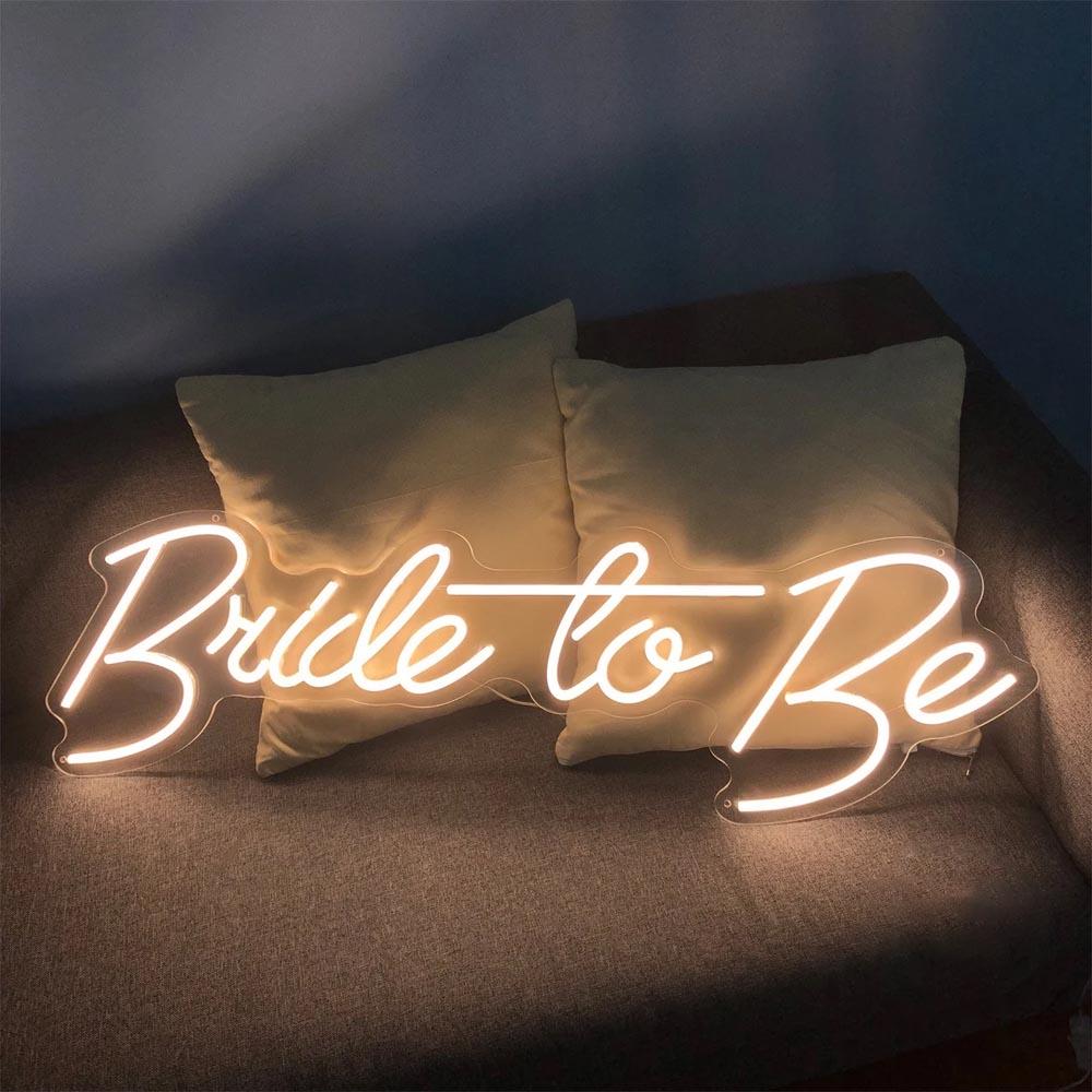 Bride To Be White Led Neon Sign Bridal Shower Wedding Decor | Shineneon