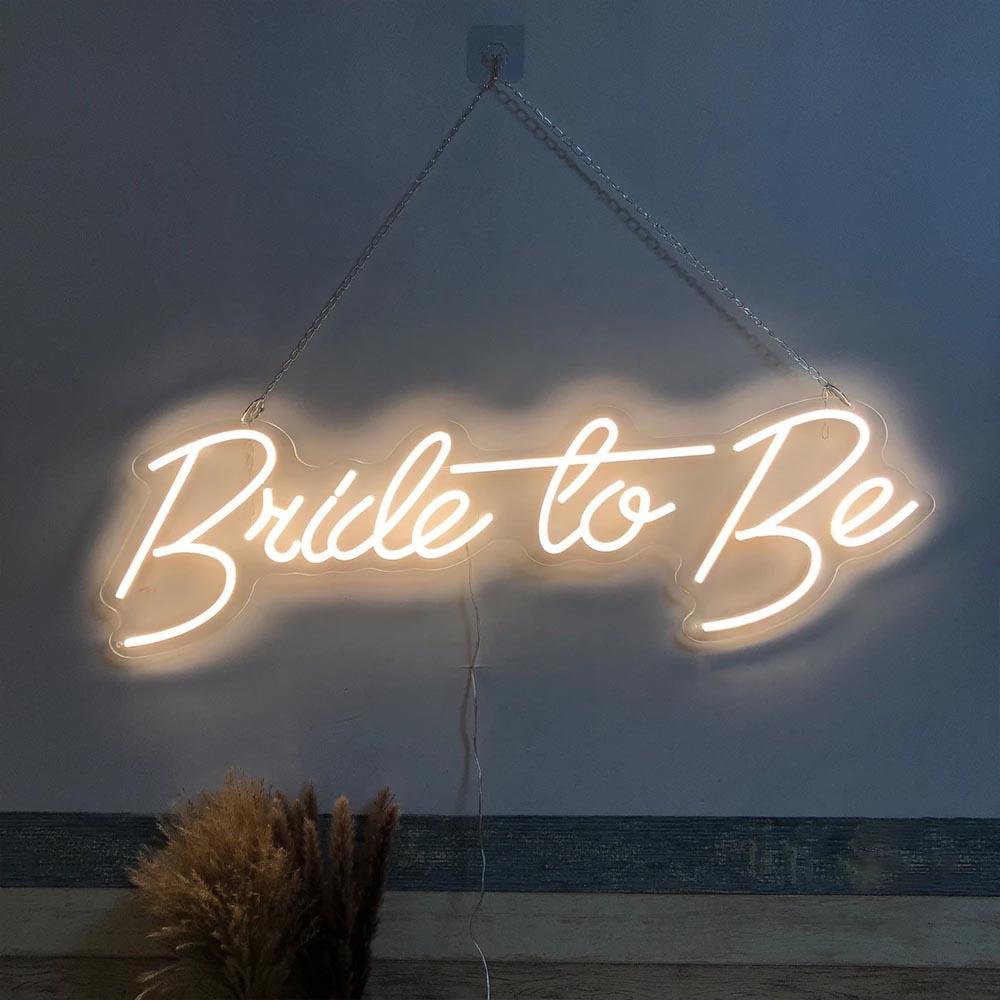 Bride To Be White Led Neon Sign Bridal Shower Wedding Decor | Shineneon