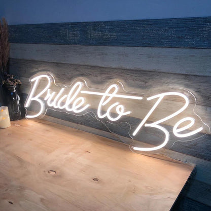 Bride To Be White Led Neon Sign Bridal Shower Wedding Decor | Shineneon