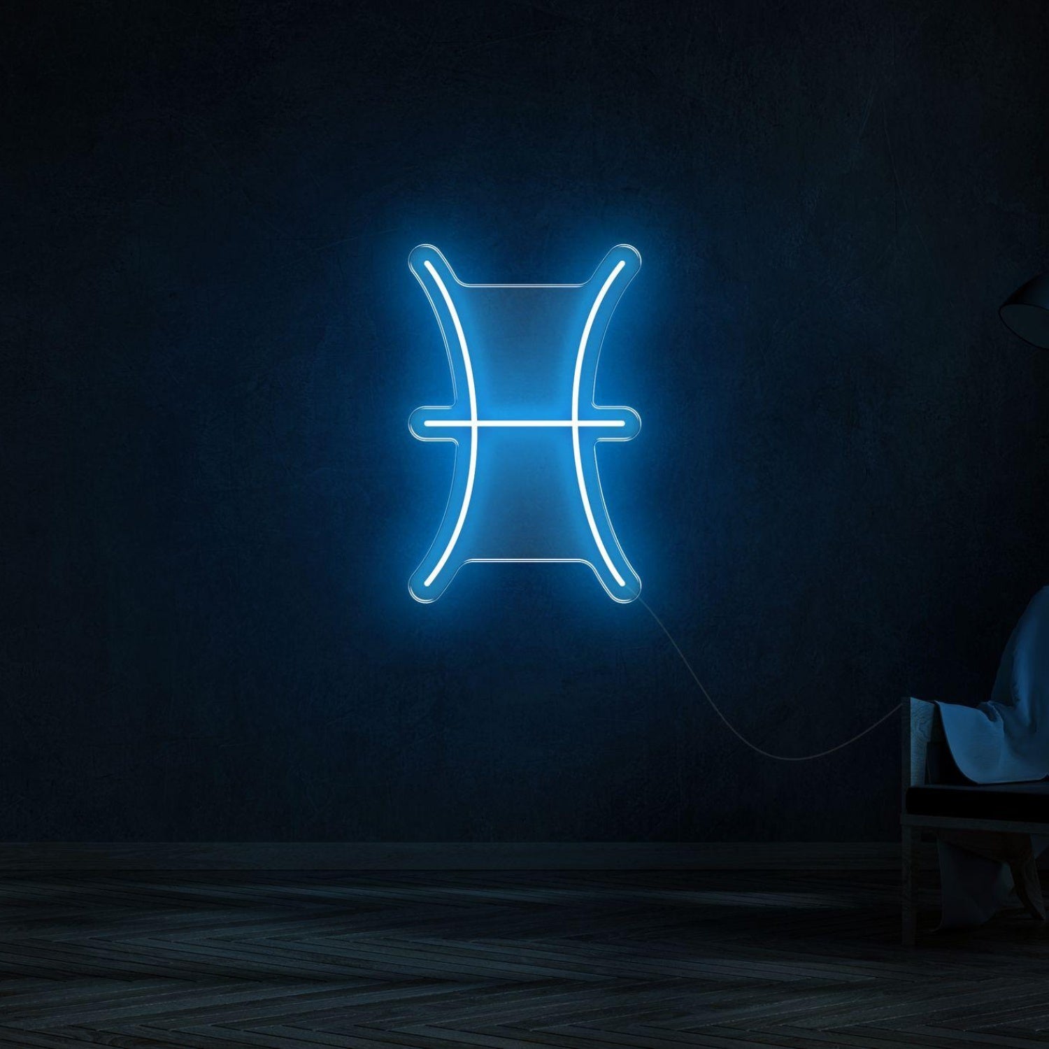 Bright Blue Pisces Zodiac Led Neon Sign For Modern Room Decor | Shineneon