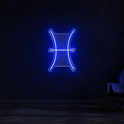 Bright Blue Pisces Zodiac Led Neon Sign For Modern Room Decor | Shineneon