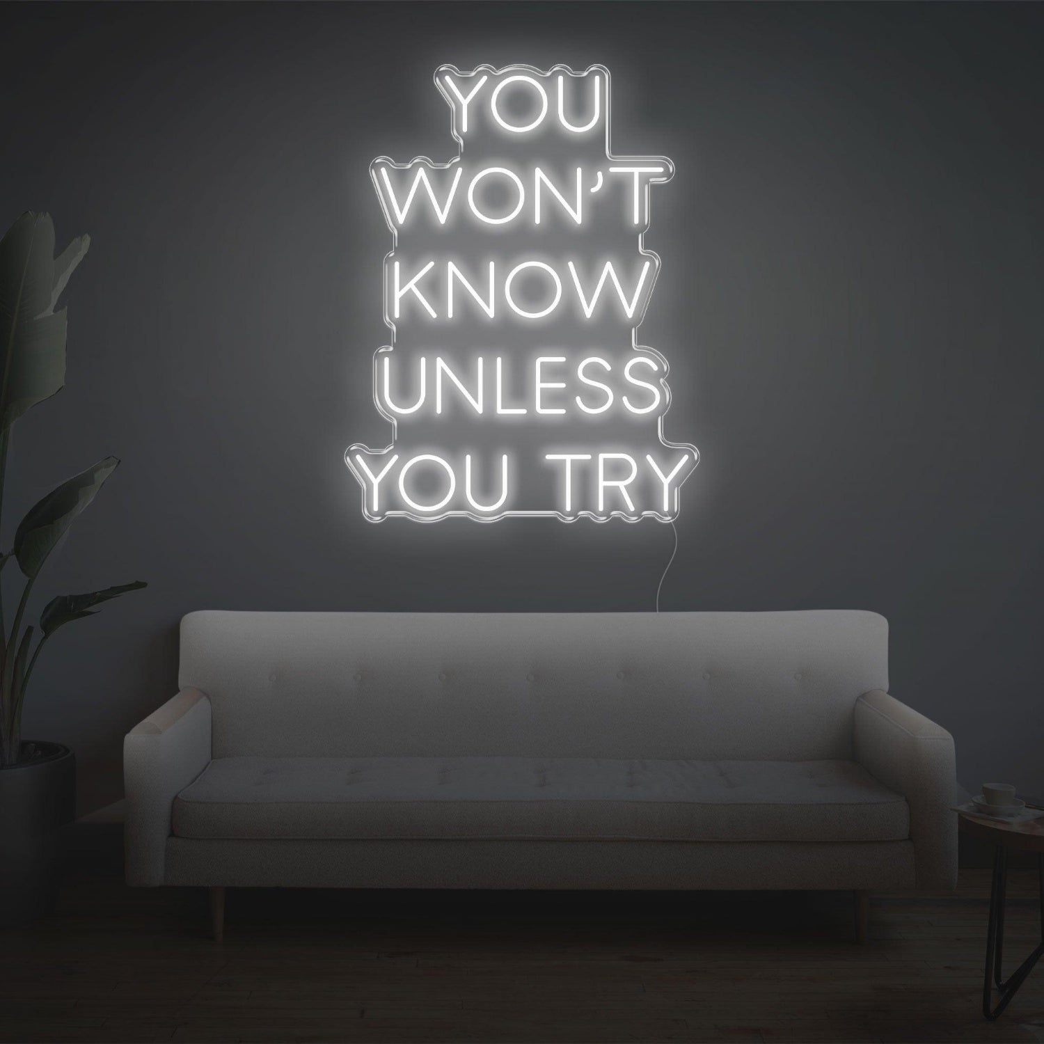 Bright Blue You Wont Know Unless Try Led Neon Sign For Home Wall Decor | Shineneon