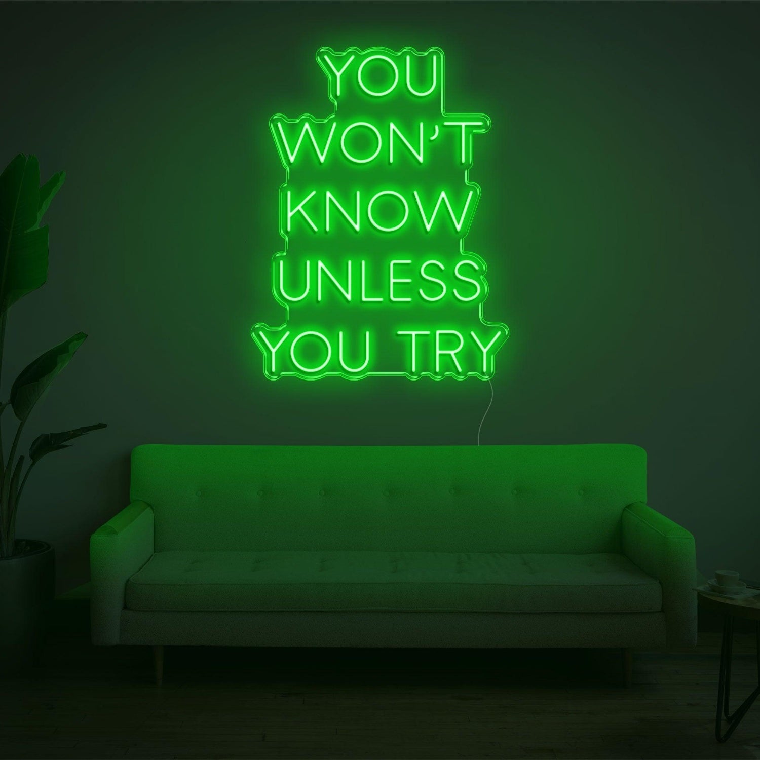 Bright Blue You Wont Know Unless Try Led Neon Sign For Home Wall Decor | Shineneon