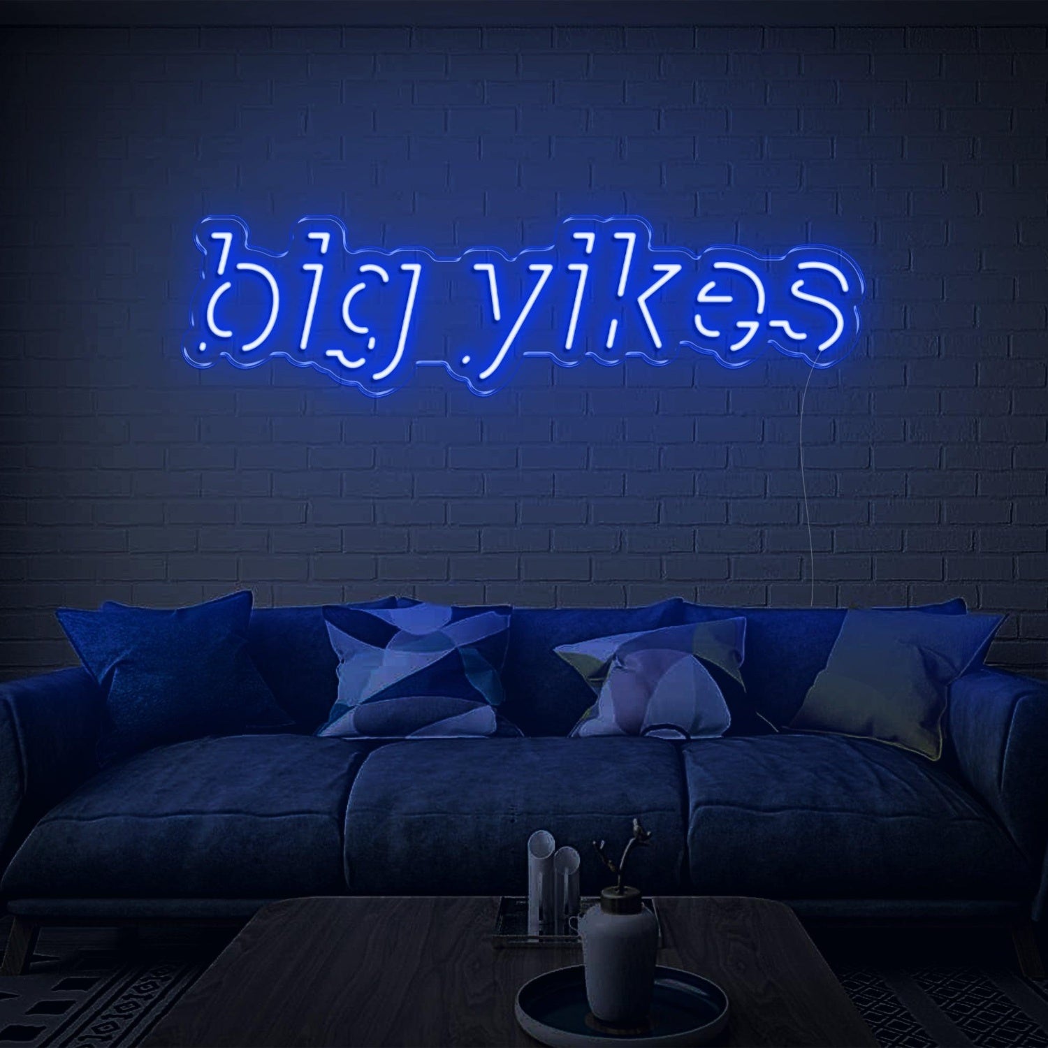 Bright Green Big Yikes Led Neon Sign For Home Decor | Shineneon