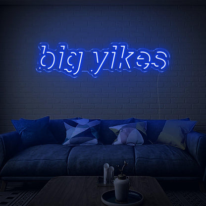 Bright Green Big Yikes Led Neon Sign For Home Decor | Shineneon