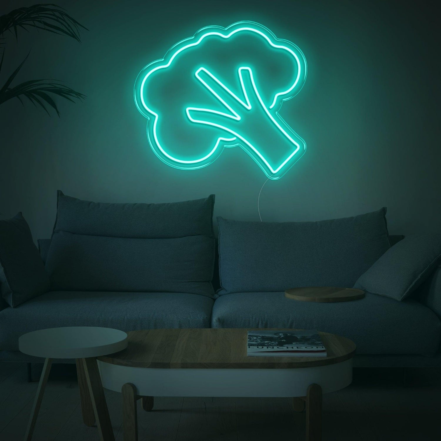 Bright Green Broccoli Led Neon Sign For Modern Living Room Decor | Shineneon