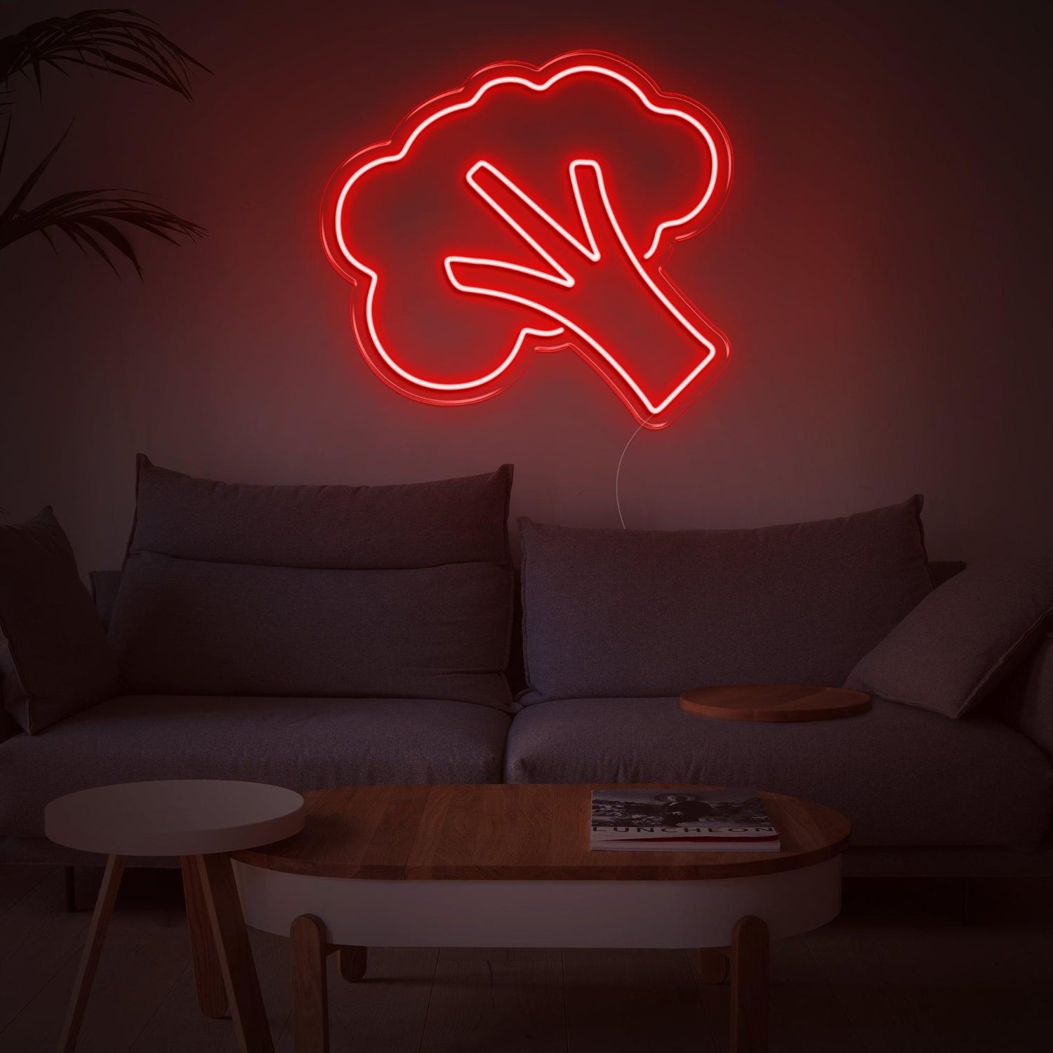 Bright Green Broccoli Led Neon Sign For Modern Living Room Decor | Shineneon