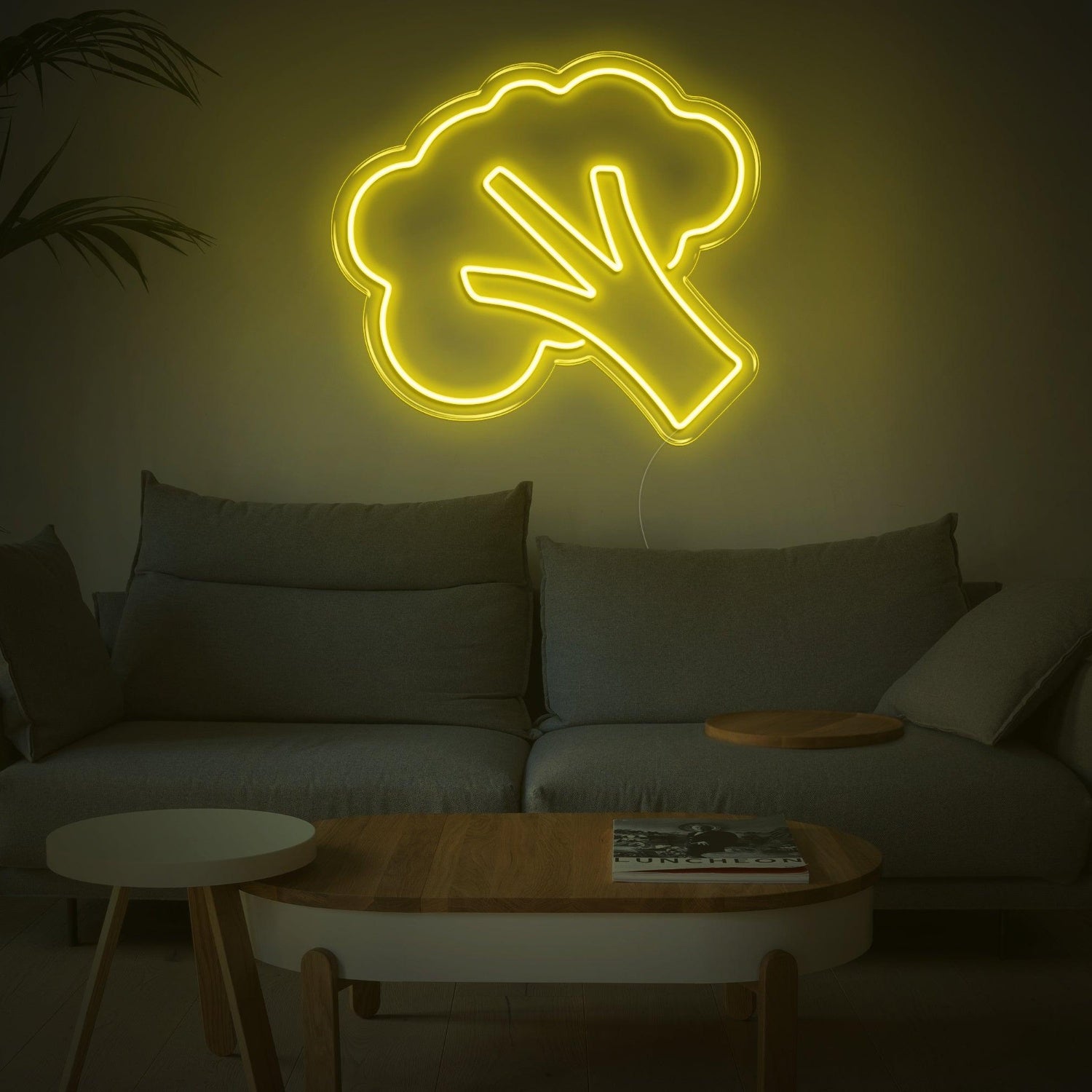 Bright Green Broccoli Led Neon Sign For Modern Living Room Decor | Shineneon