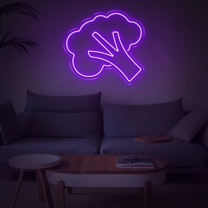 Bright Green Broccoli Led Neon Sign For Modern Living Room Decor | Shineneon
