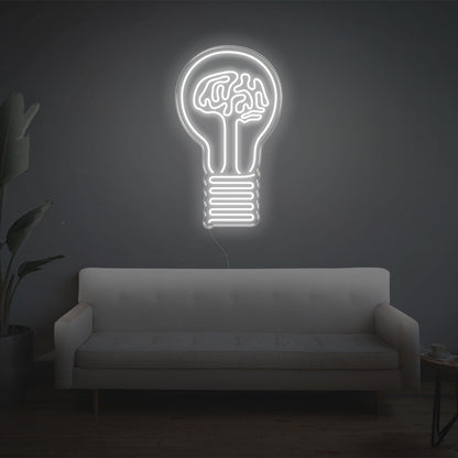 Bright Green Bulb Brain Led Neon Sign For Modern Indoor Decor | Shineneon