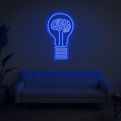 Bright Green Bulb Brain Led Neon Sign For Modern Indoor Decor | Shineneon