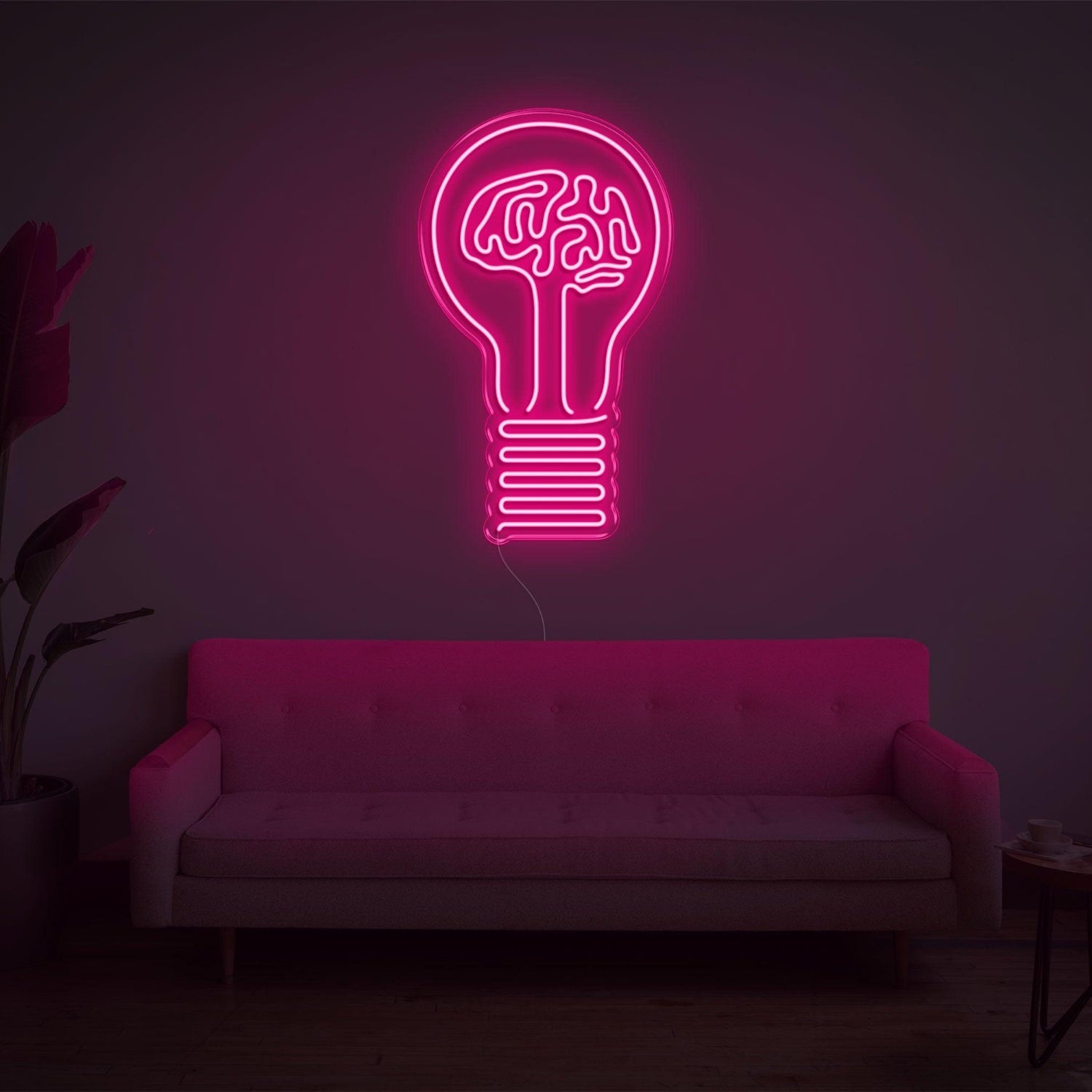 Bright Green Bulb Brain Led Neon Sign For Modern Indoor Decor | Shineneon