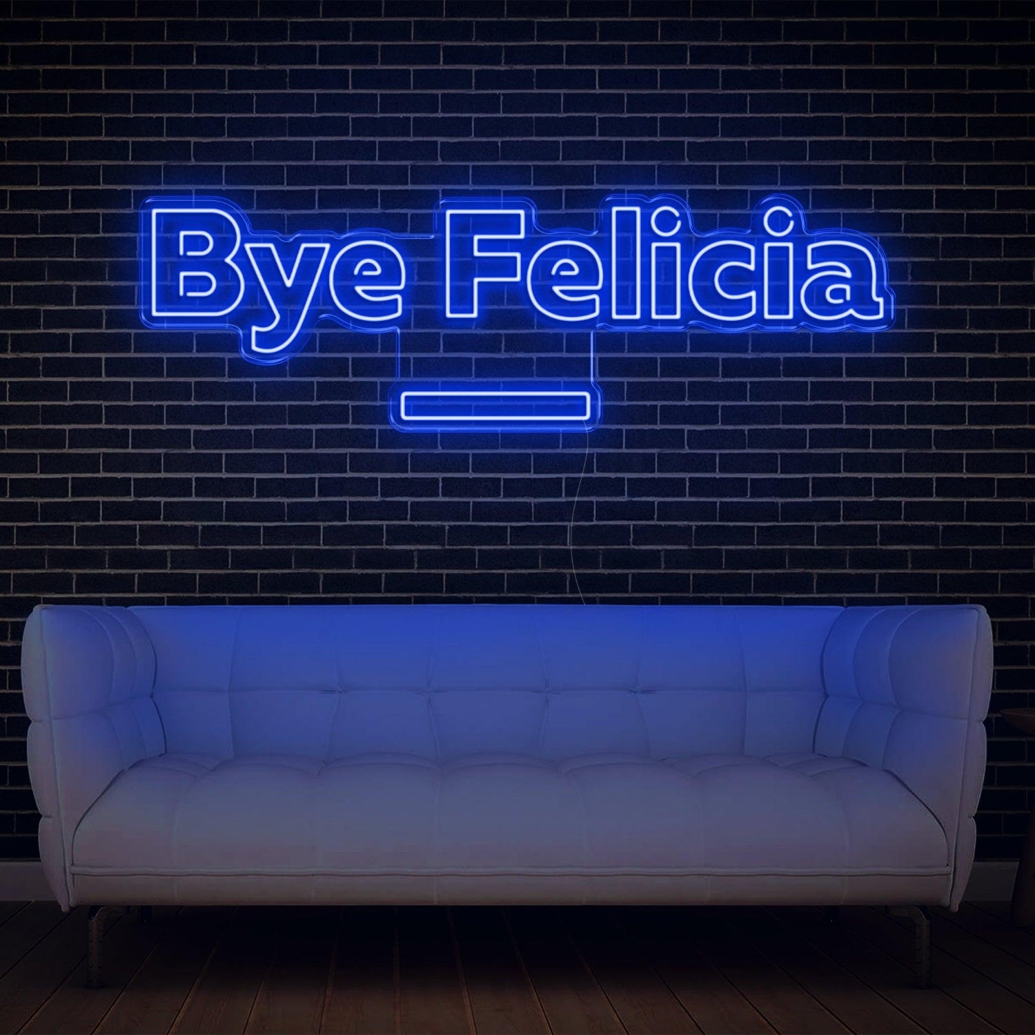Bright Green Bye Felicia Led Neon Sign For Indoor Home Bar Cafe Decor | Shineneon