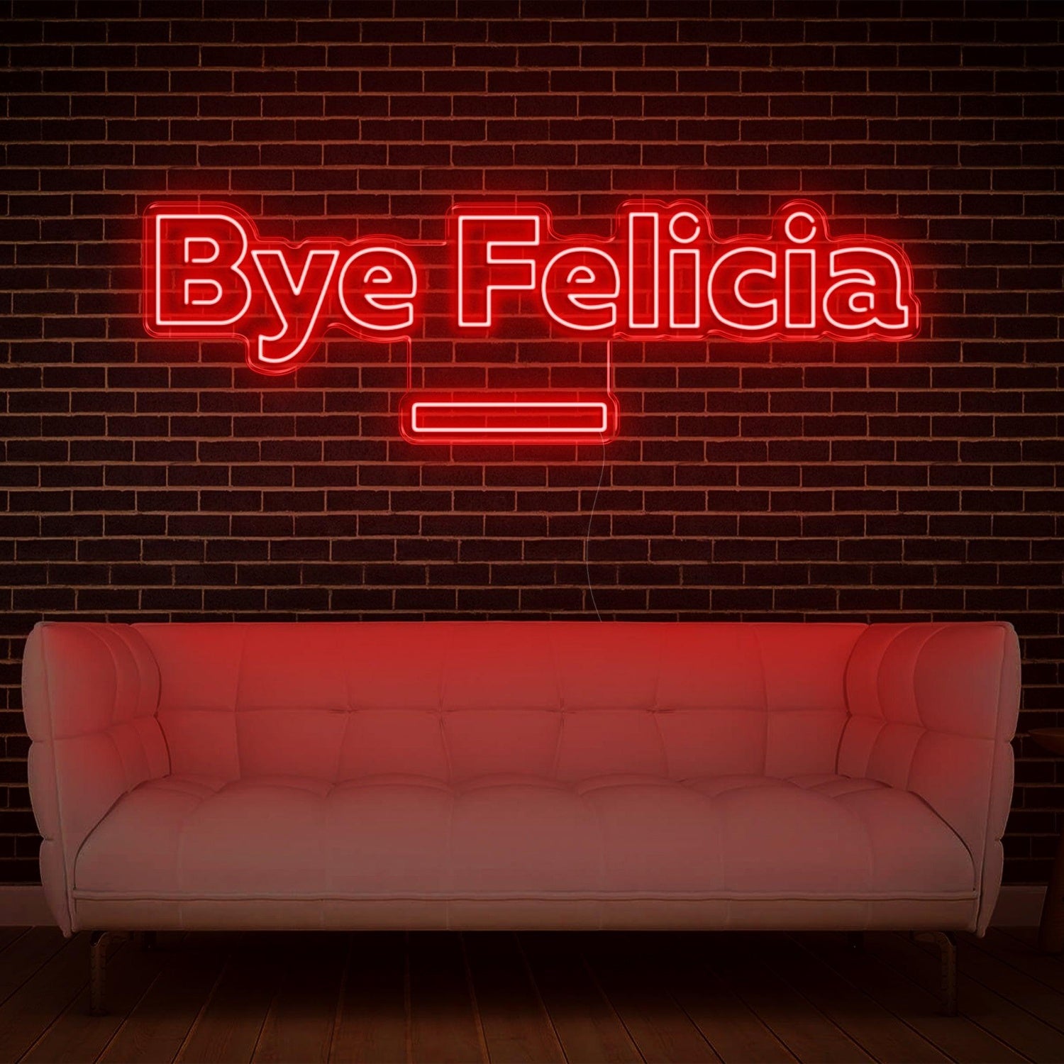 Bright Green Bye Felicia Led Neon Sign For Indoor Home Bar Cafe Decor | Shineneon