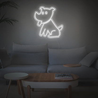 Bright Green Cartoon Puppy Led Neon Sign For Indoor Home Decor | Shineneon