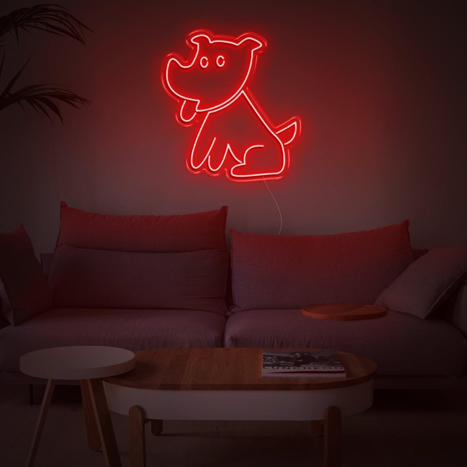 Bright Green Cartoon Puppy Led Neon Sign For Indoor Home Decor | Shineneon