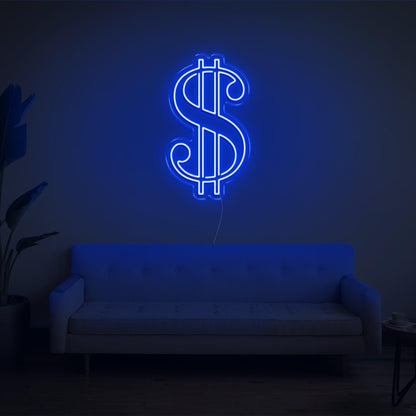 Bright Green Dollar Sign Led Neon Sign For Home Office Decor | Shineneon
