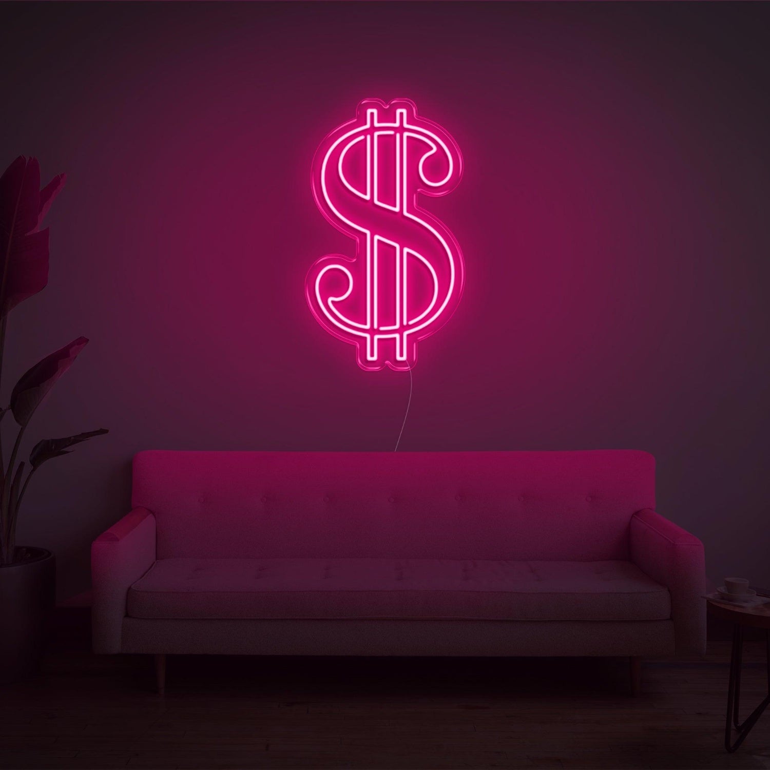 Bright Green Dollar Sign Led Neon Sign For Home Office Decor | Shineneon