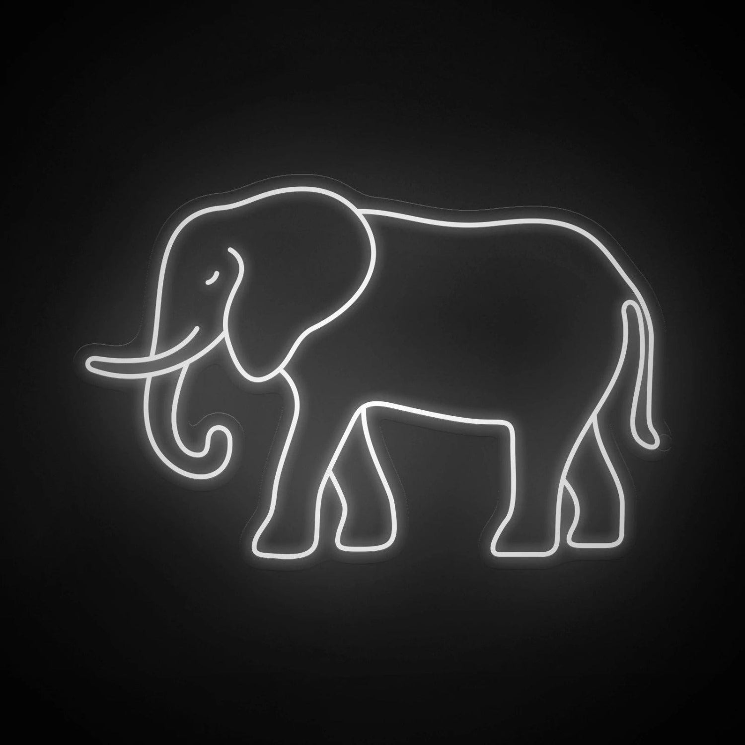 Bright Green Elephant Led Neon Sign For Living Room Wall Art | Shineneon