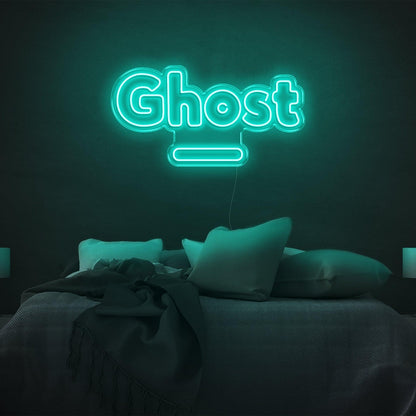 Bright Green Ghost Cartoon-Style Led Neon Sign For Bedroom Decor | Shineneon