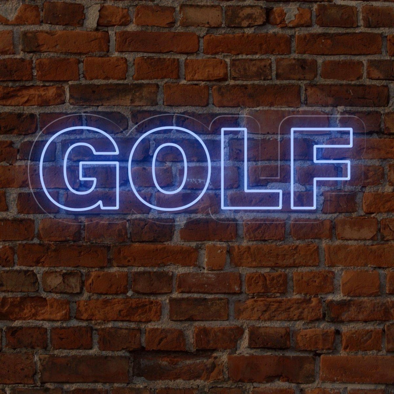 Bright Green Golf Round Bold Led Neon Sign For Golf Shops Club Decor | Shineneon