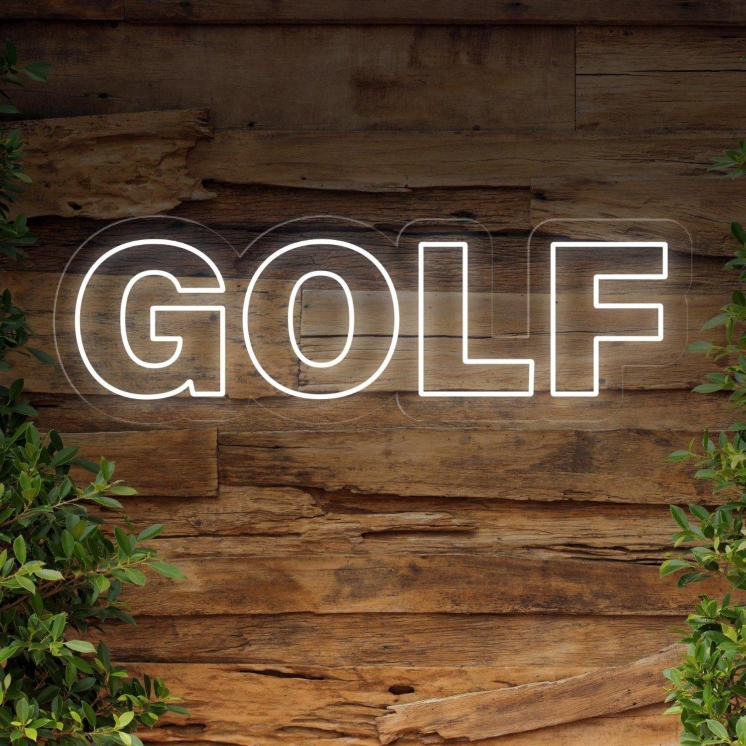 Bright Green Golf Round Bold Led Neon Sign For Golf Shops Club Decor | Shineneon