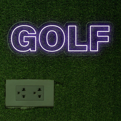 Bright Green Golf Round Bold Led Neon Sign For Golf Shops Club Decor | Shineneon