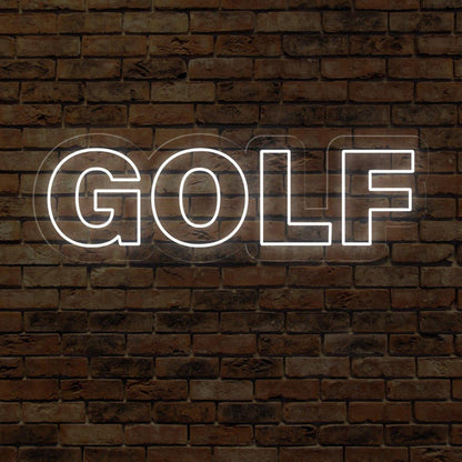 Bright Green Golf Round Bold Led Neon Sign For Golf Shops Club Decor | Shineneon