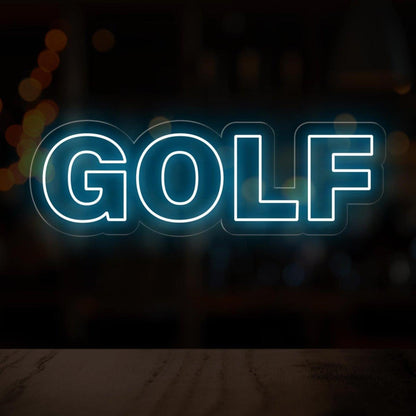 Bright Green Golf Round Bold Led Neon Sign For Golf Shops Club Decor | Shineneon
