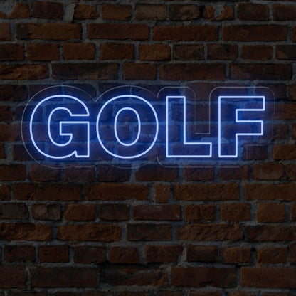 Bright Green Golf Round Bold Led Neon Sign For Golf Shops Club Decor | Shineneon