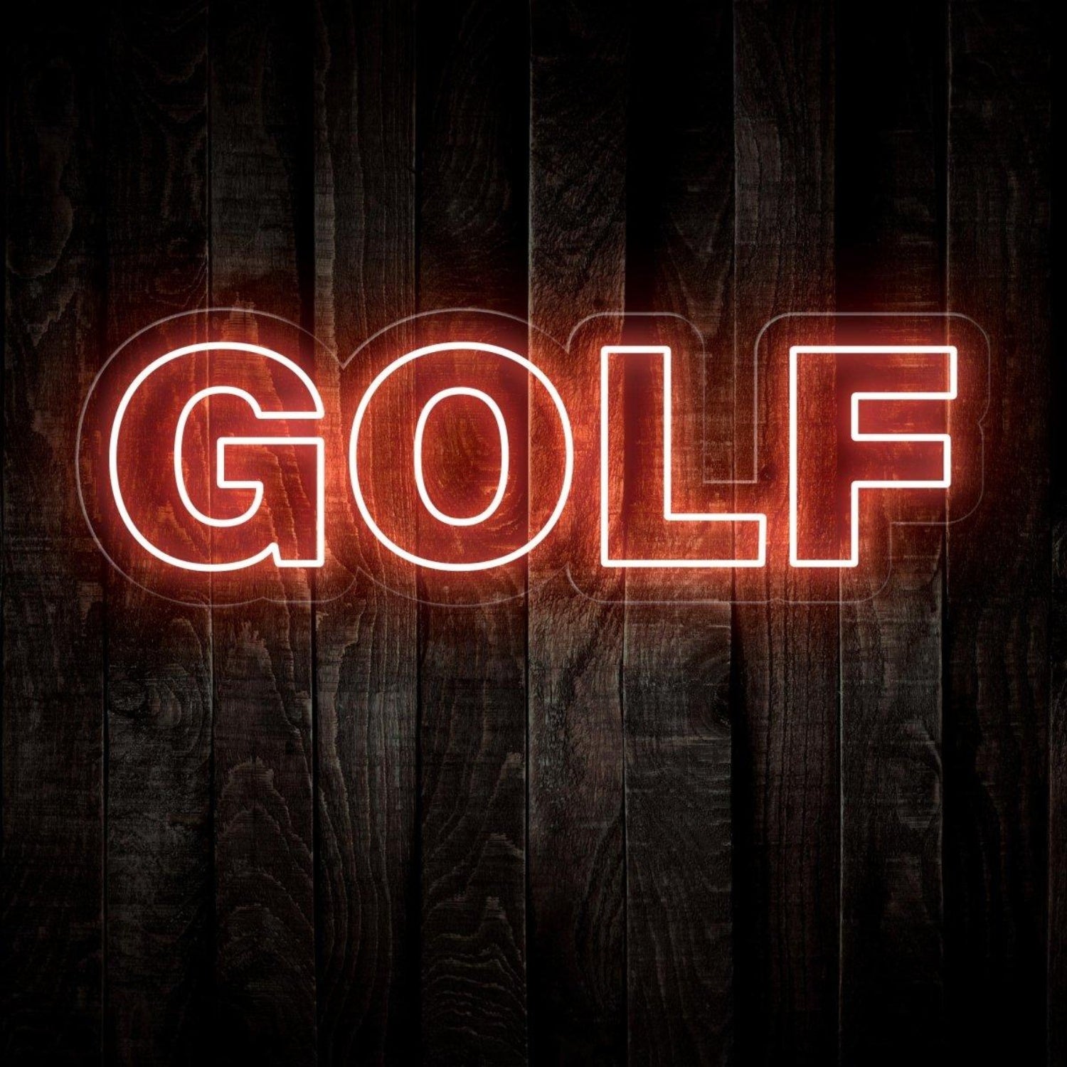 Bright Green Golf Round Bold Led Neon Sign For Golf Shops Club Decor | Shineneon